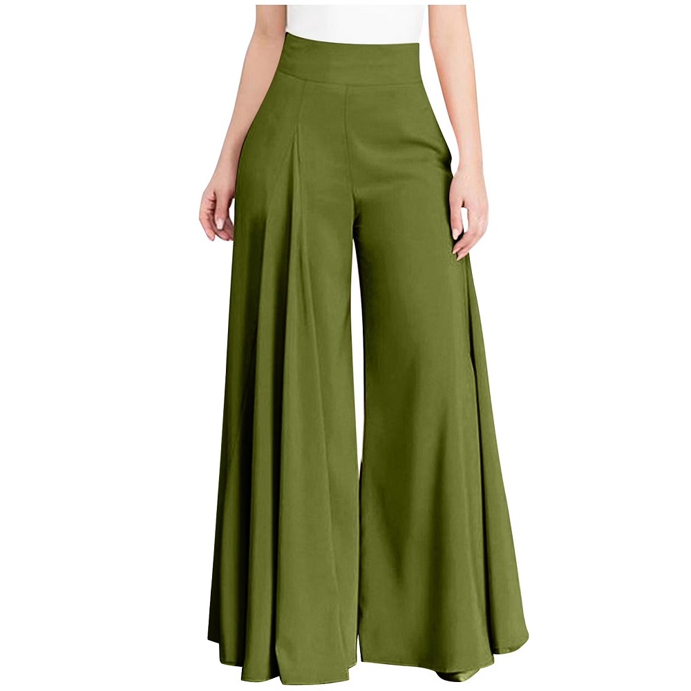 high waist wide leg pants