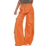 high waist wide leg pants