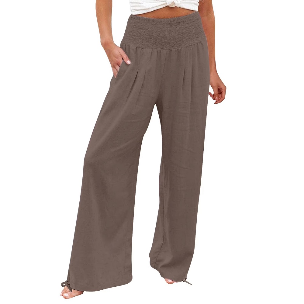 high waist wide leg pants