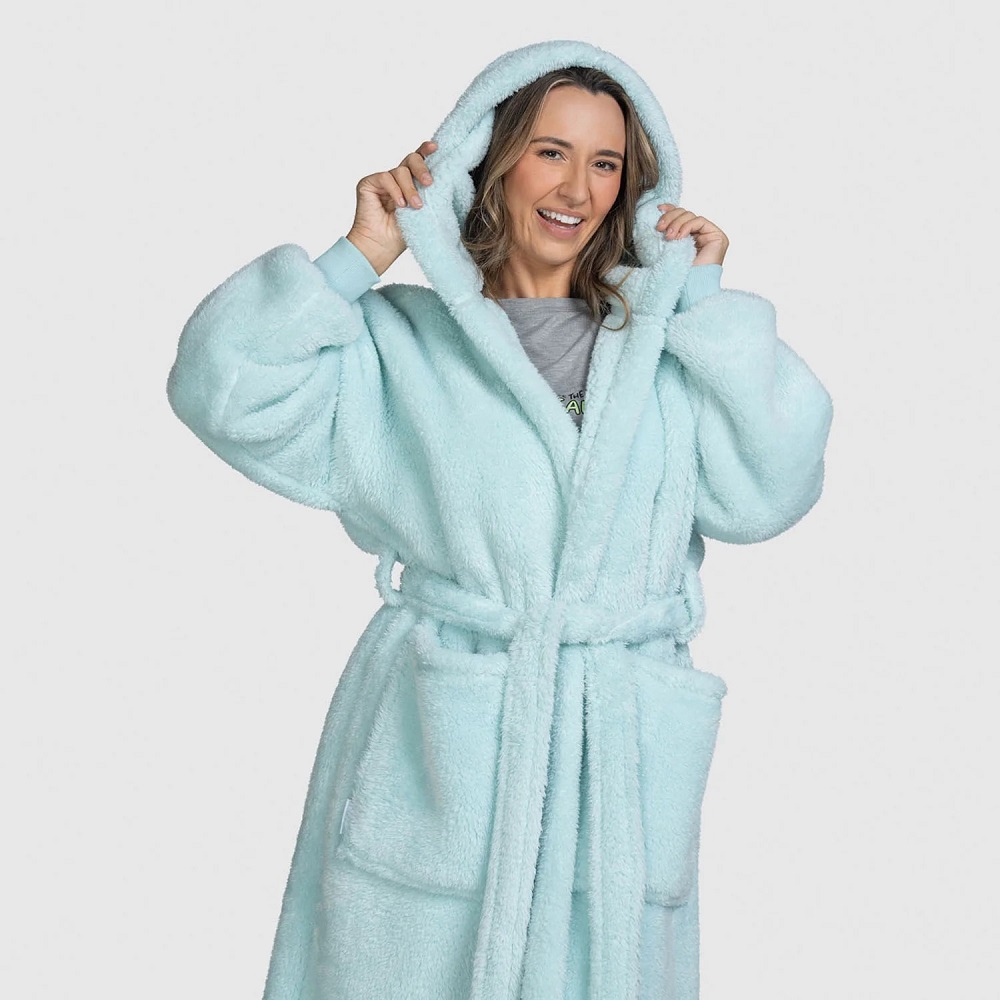fluffy dressing gown