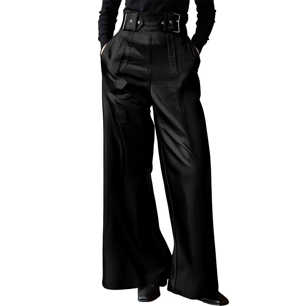 high waist wide leg pants