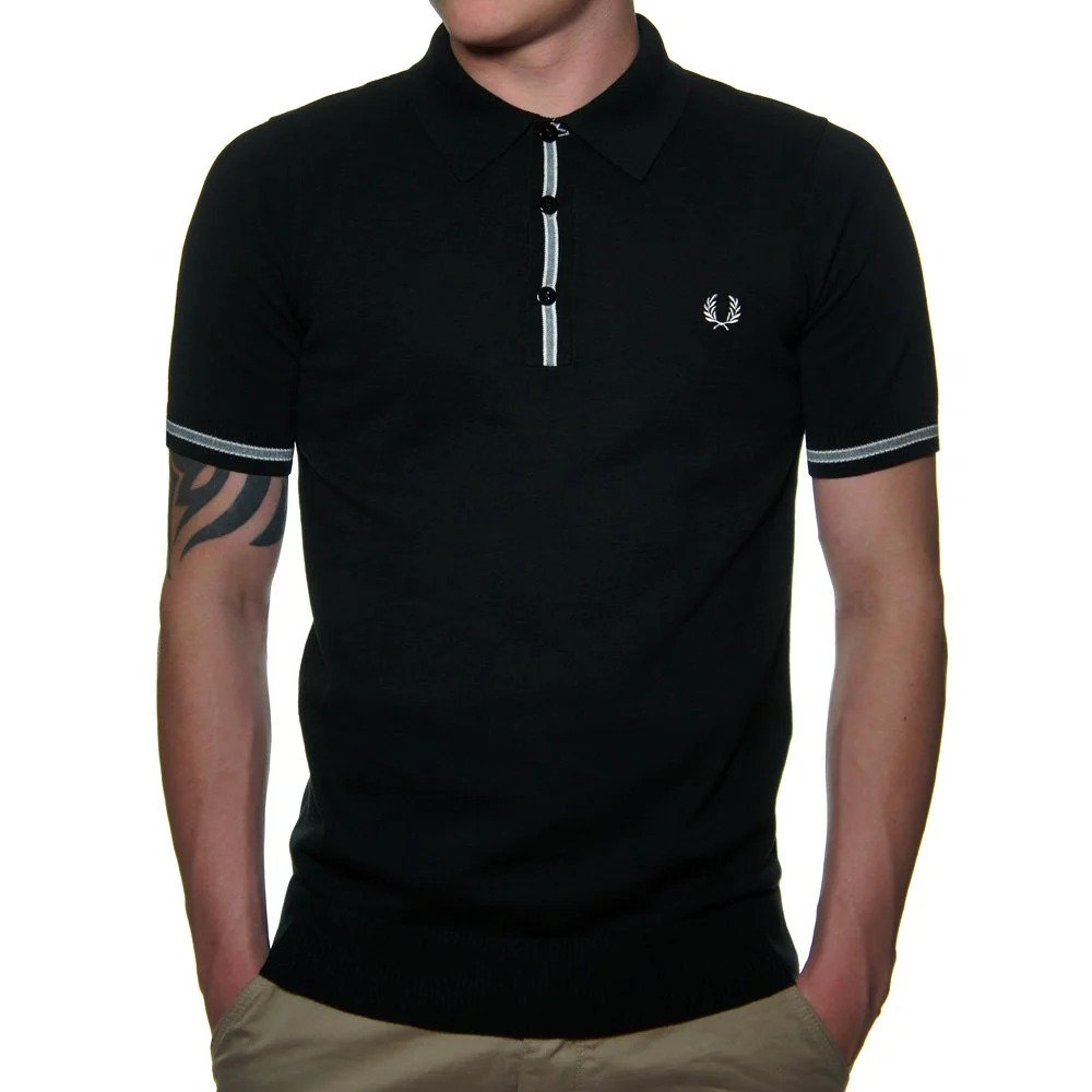 black polo shirts