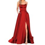 backless evening gown
