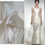 silk wedding gown