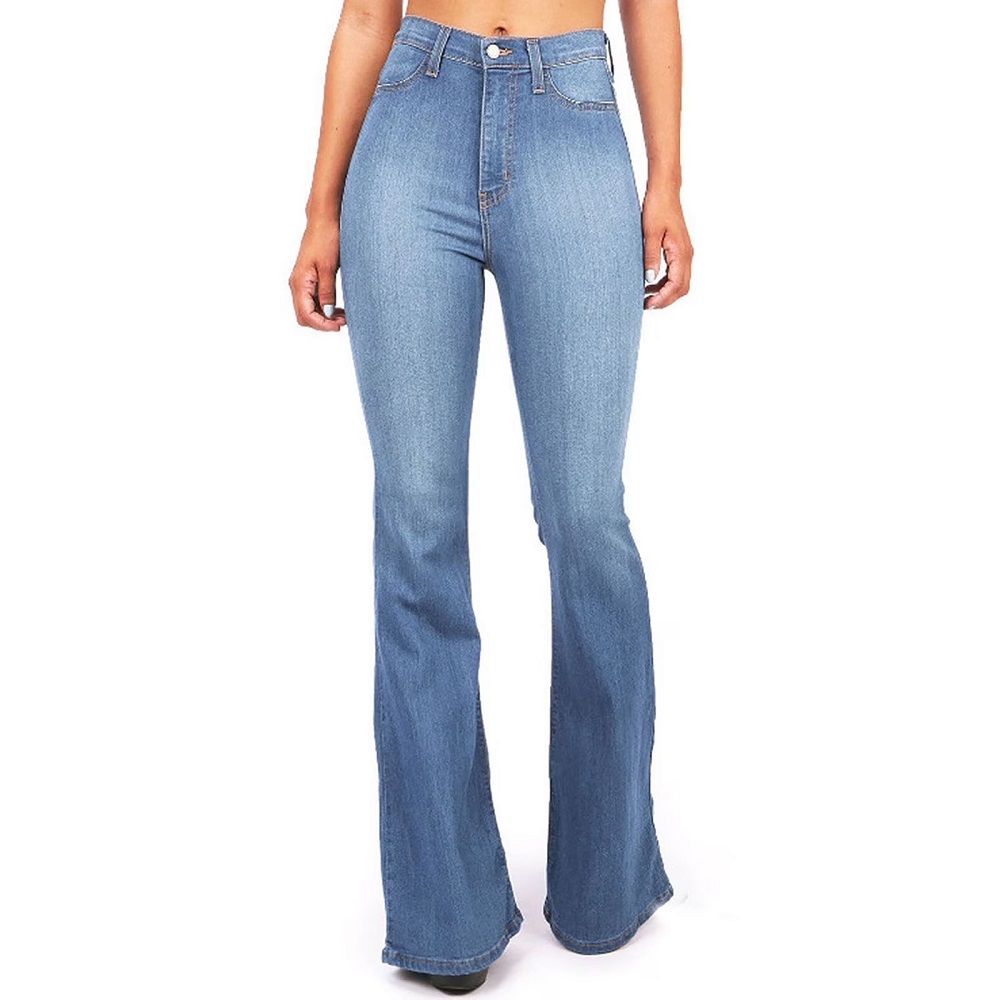 high waisted bell bottom jeans