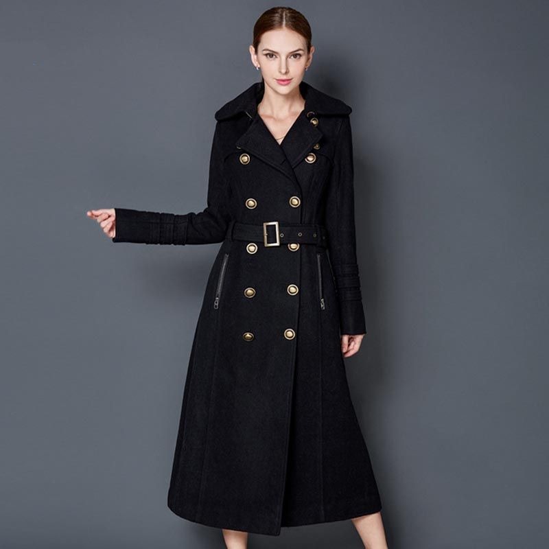 black trench coat