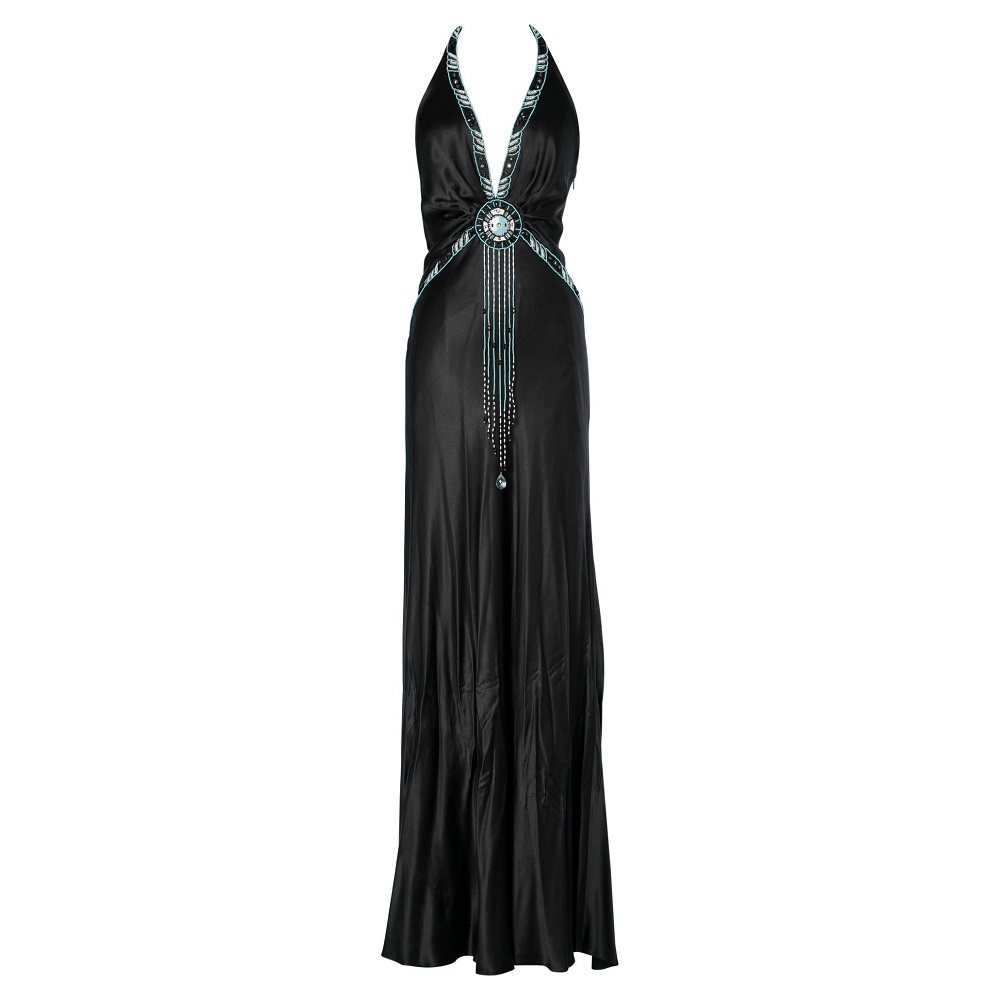 backless evening gown