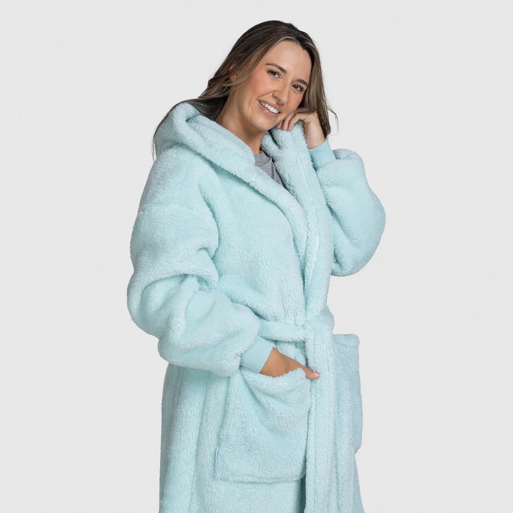 fluffy dressing gown