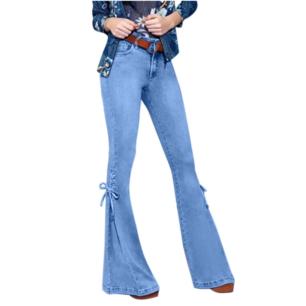high waisted bell bottom jeans