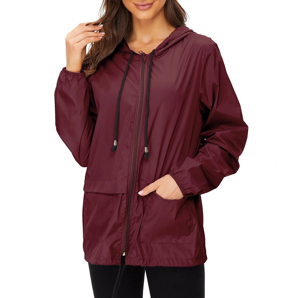 women's rain jacket with hood