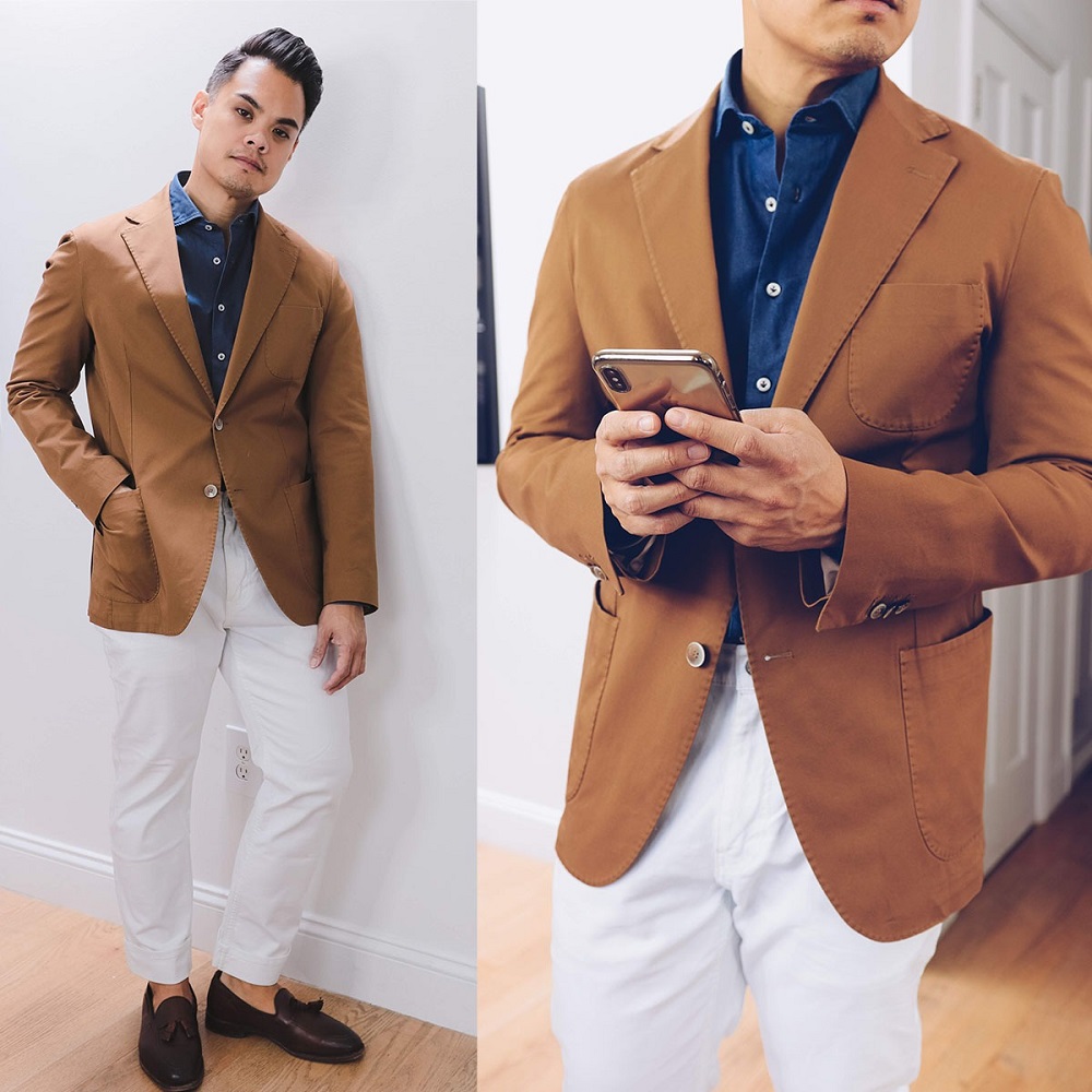 suit jacket with jeans