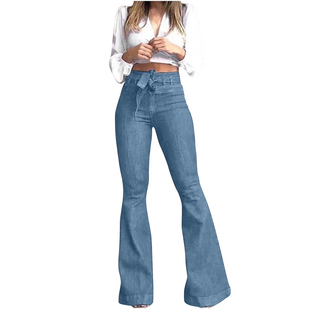 high waisted bell bottom jeans