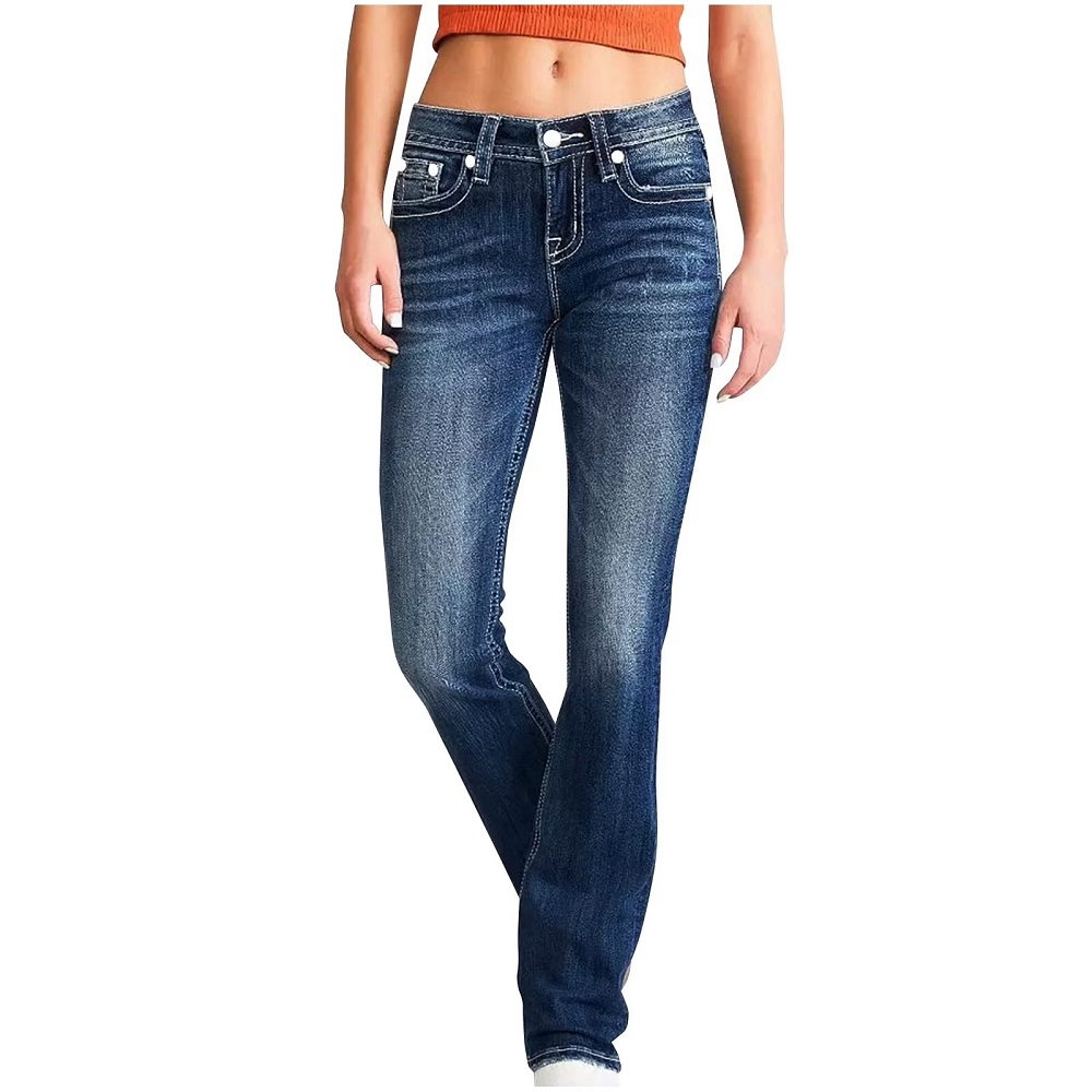 low rise straight jeans