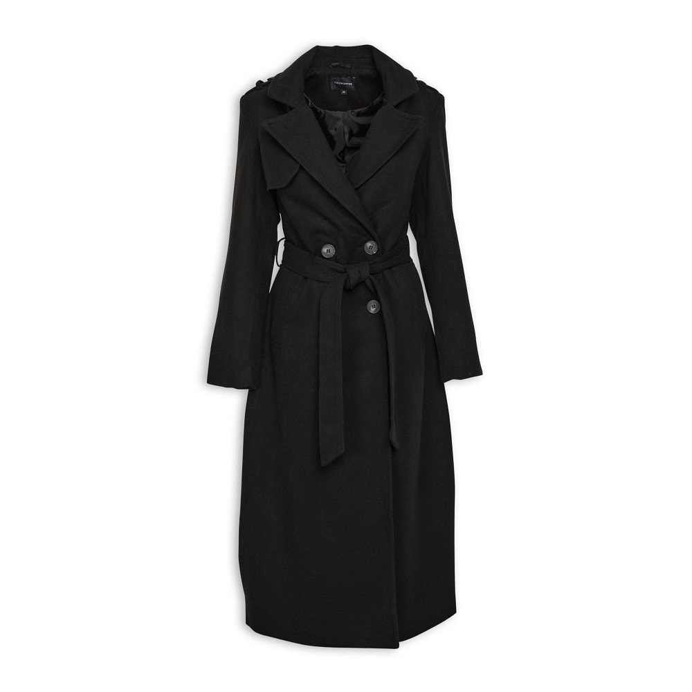 black trench coat