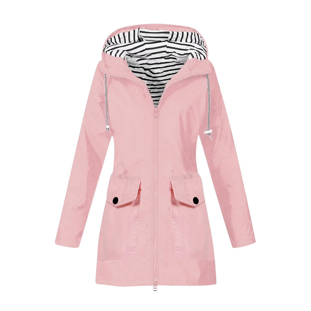 women's rain jacket with hood