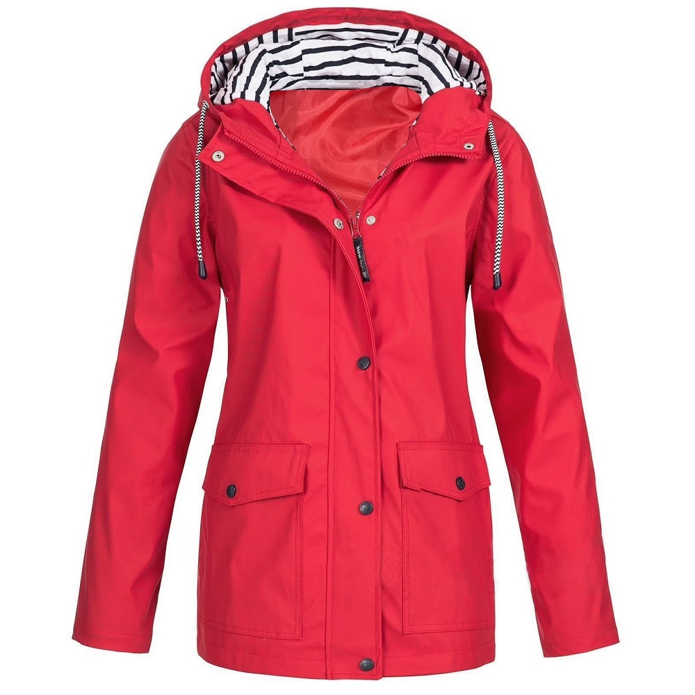 women's rain jacket with hood