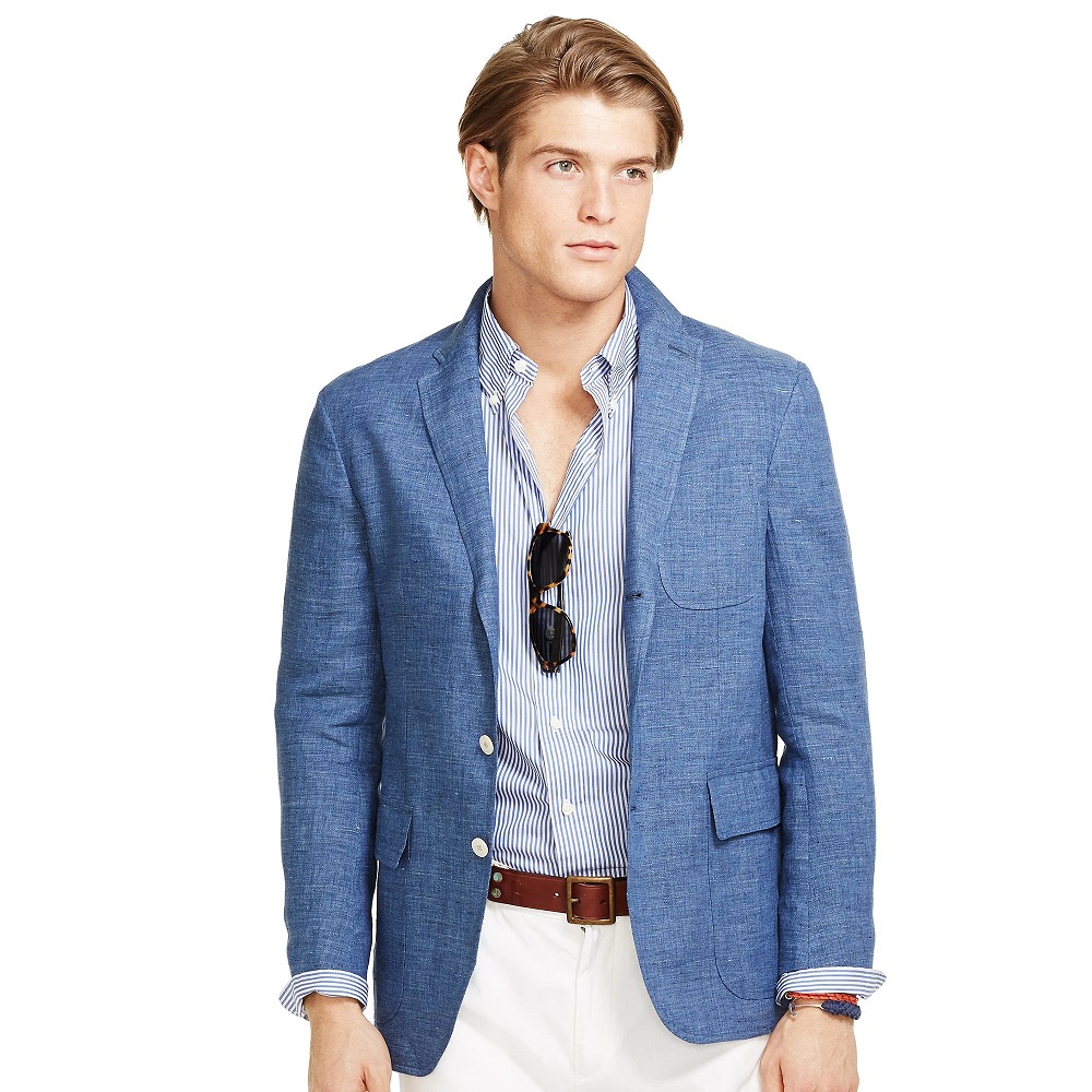 light blue sports coat