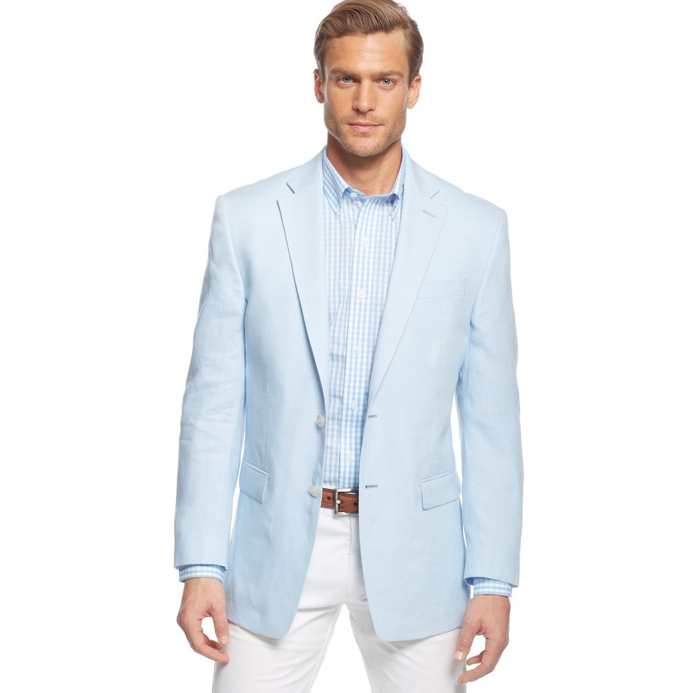 light blue sports coat