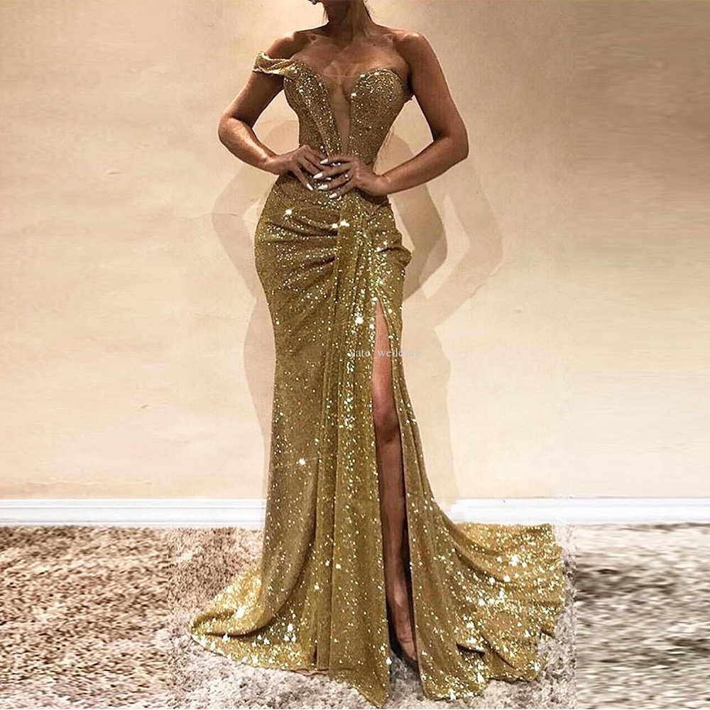 elegant gold gown