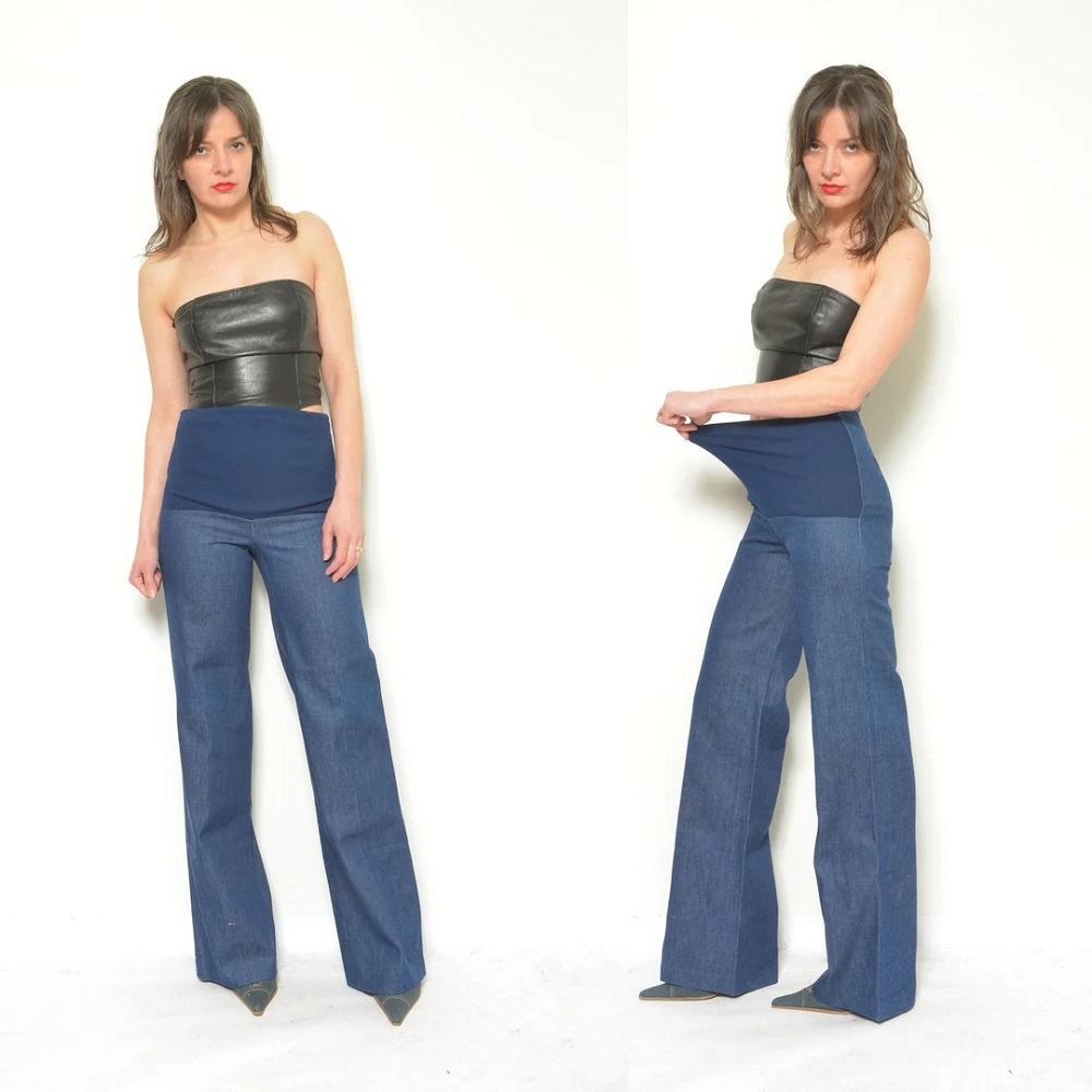 wide leg maternity jeans