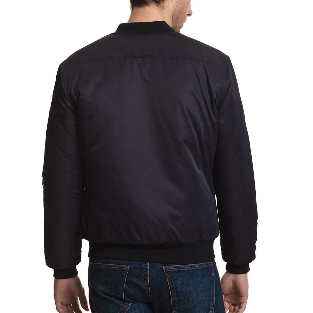 navy bomber jacket