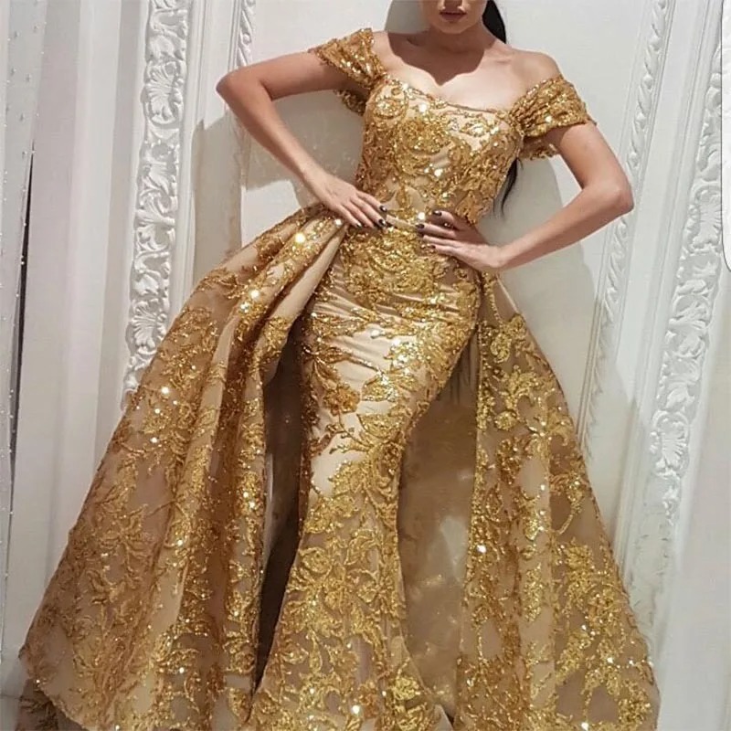 elegant gold gown