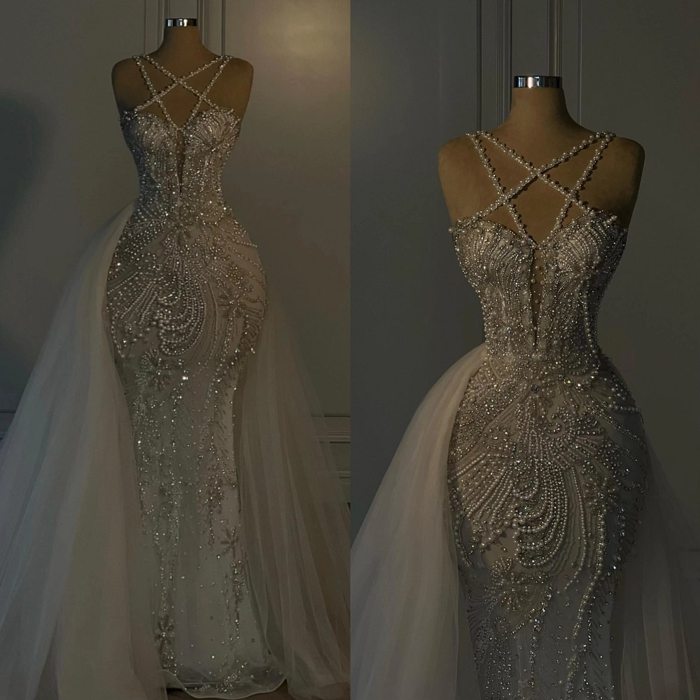beaded wedding gown