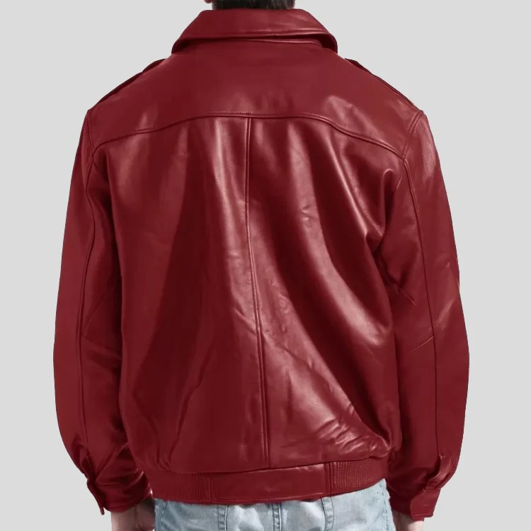 red leather jacket mens