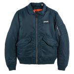 navy bomber jacket