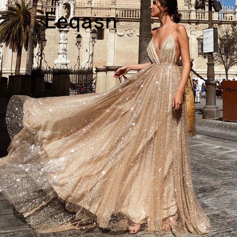 elegant gold gown