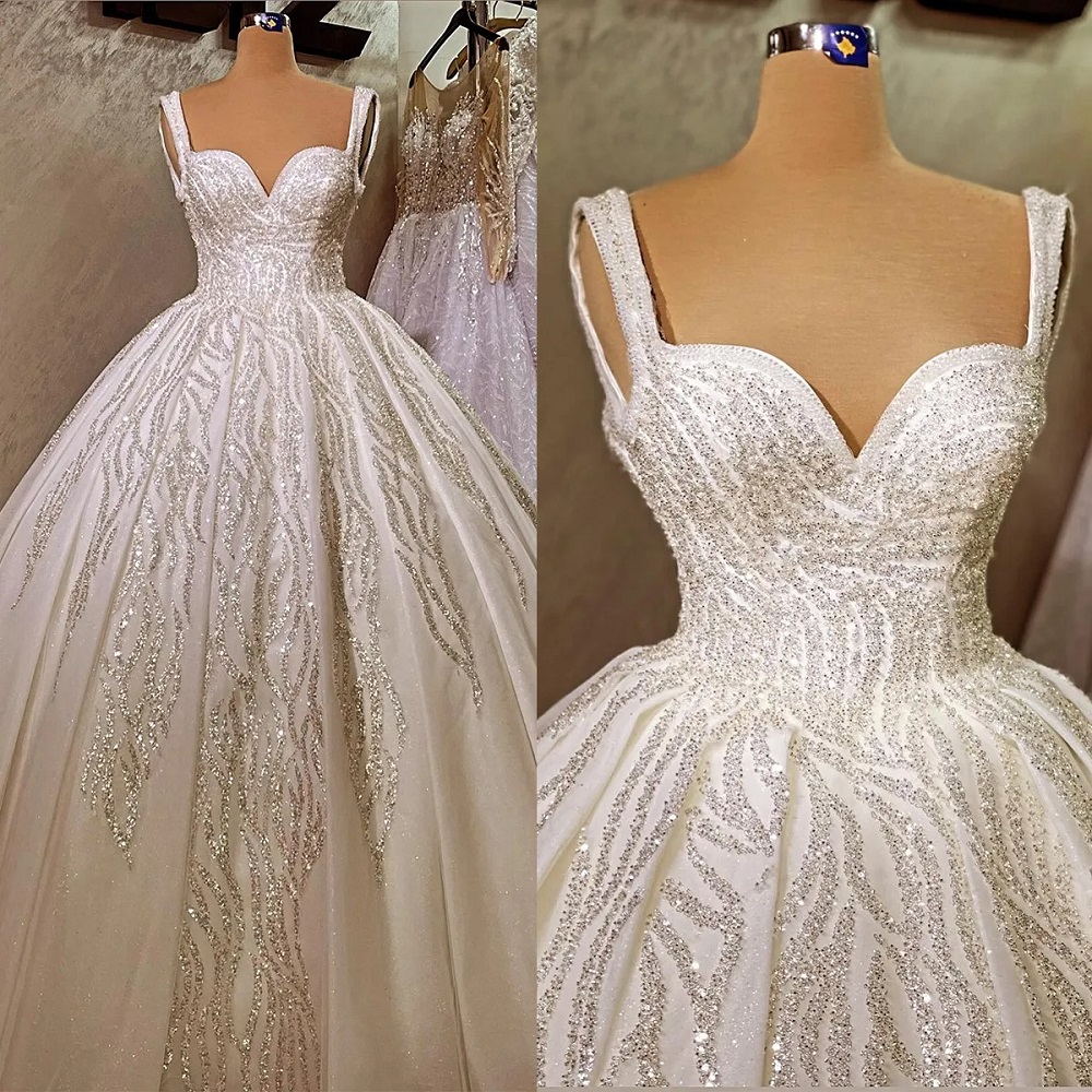 beaded wedding gown