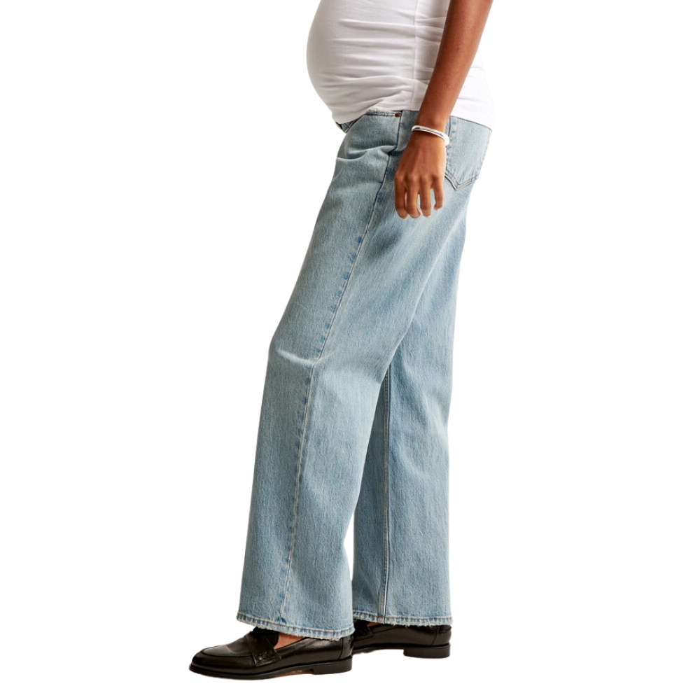 wide leg maternity jeans