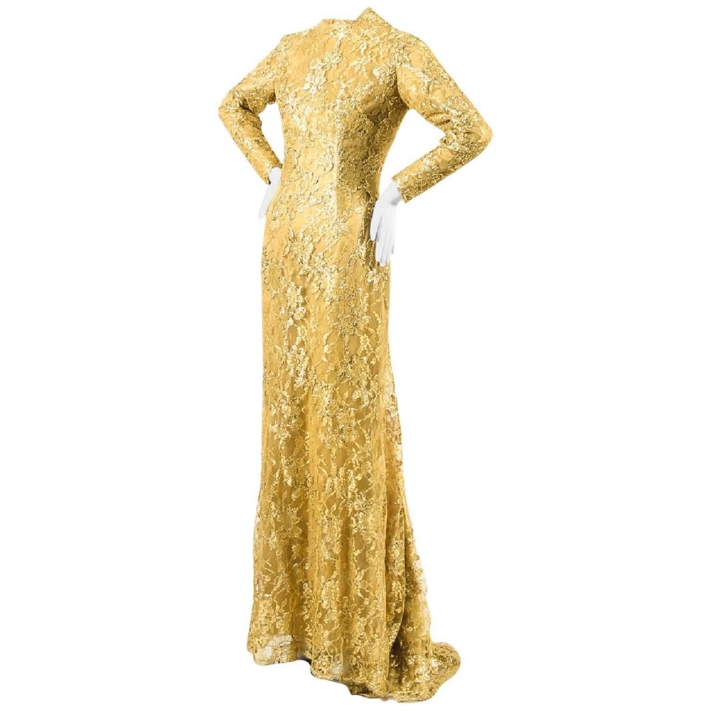 elegant gold gown