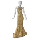 elegant gold gown