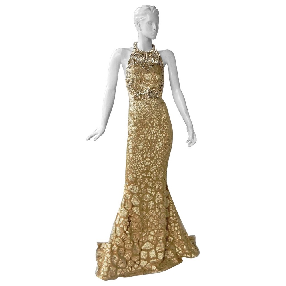 elegant gold gown