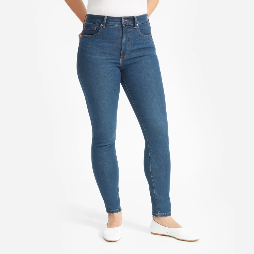 high rise skinny jeans