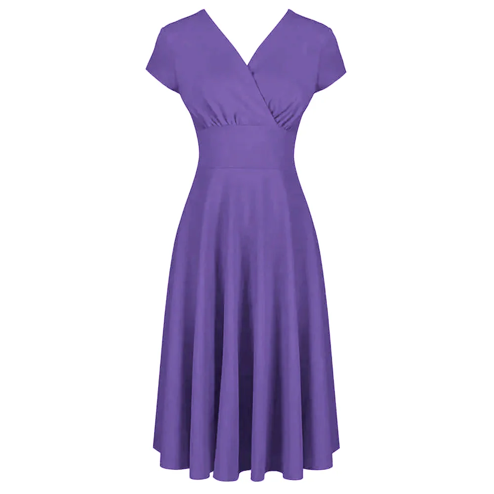 purple formal dress short