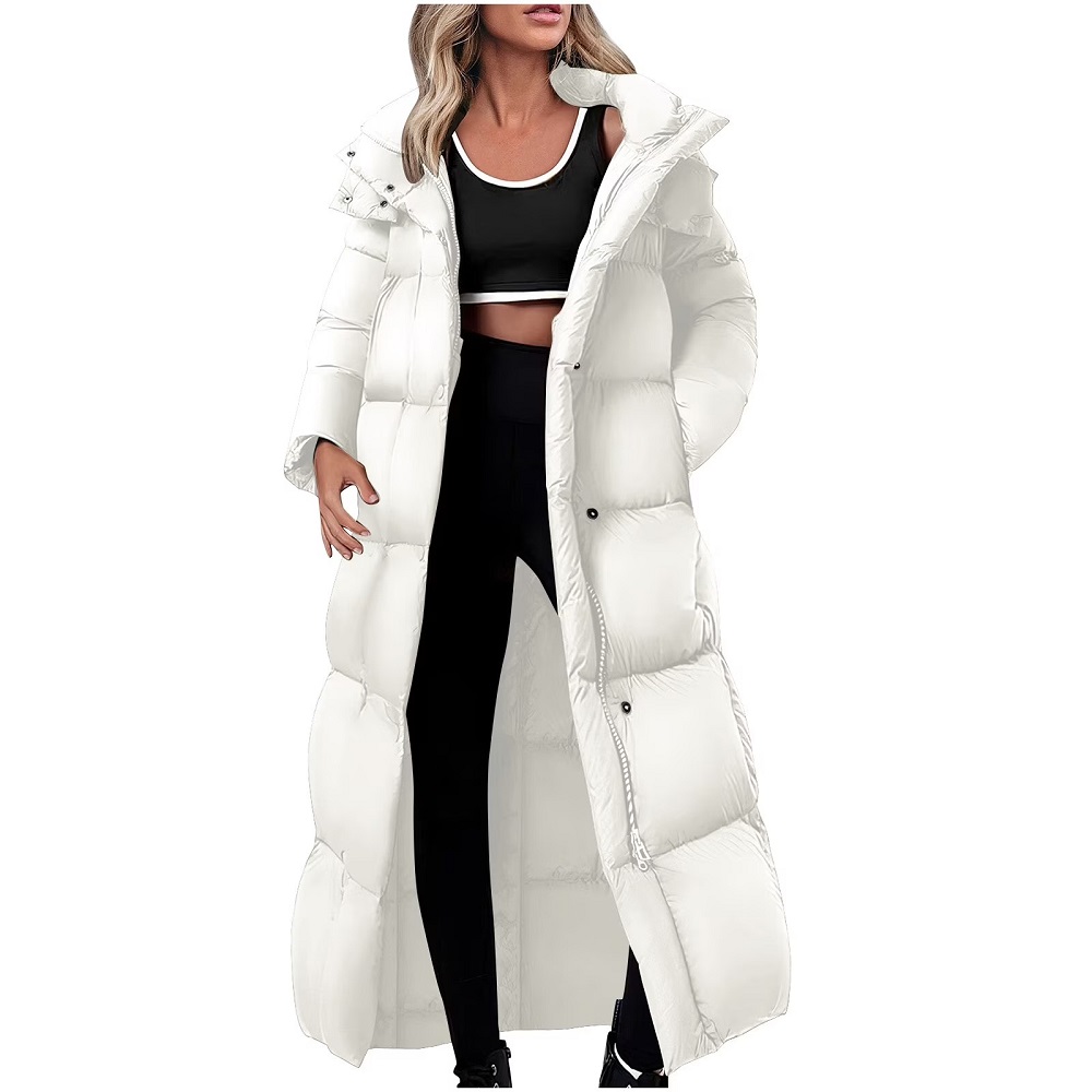 womens long padded coat