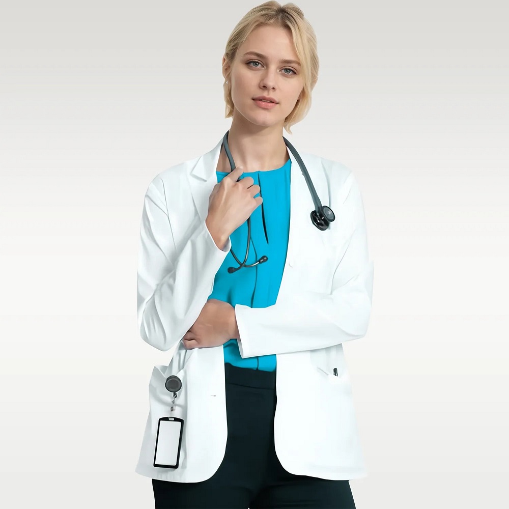 short white coat