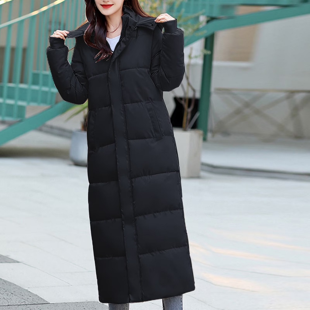 womens long padded coat