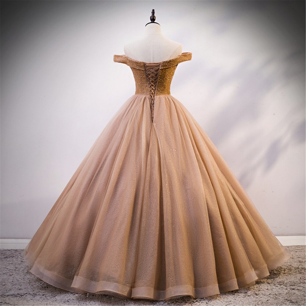 gold ball gown dress