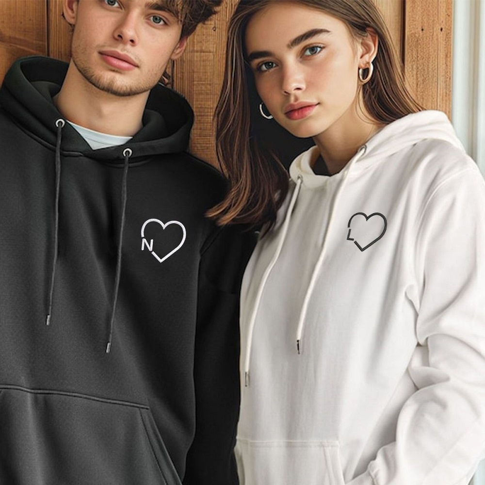 couple matching hoodies
