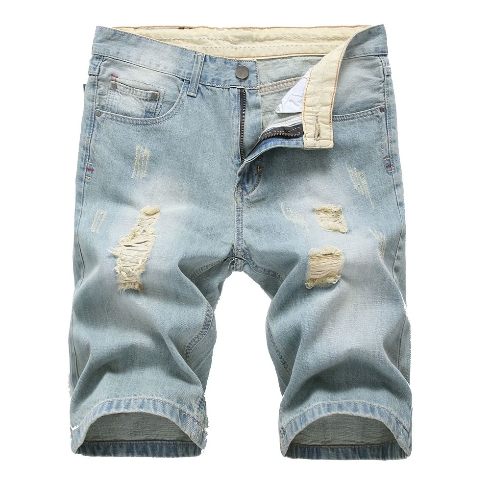 men denim shorts