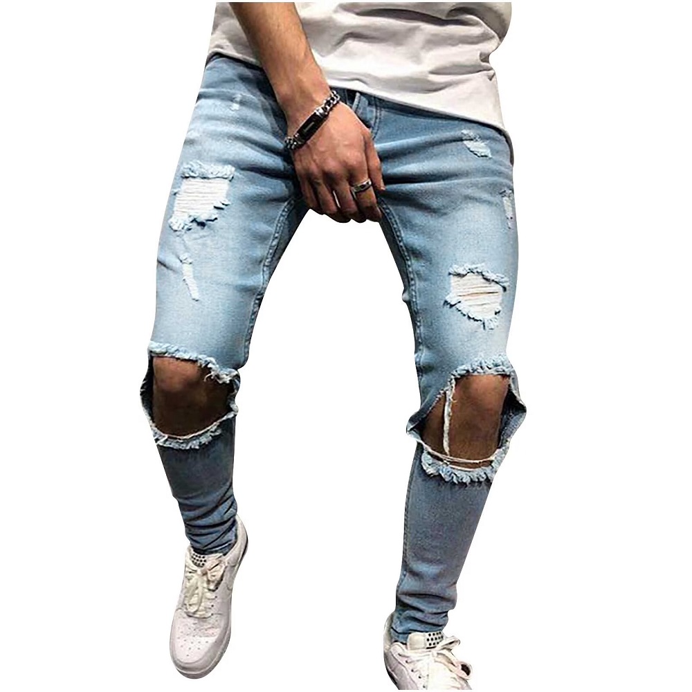 torn jeans