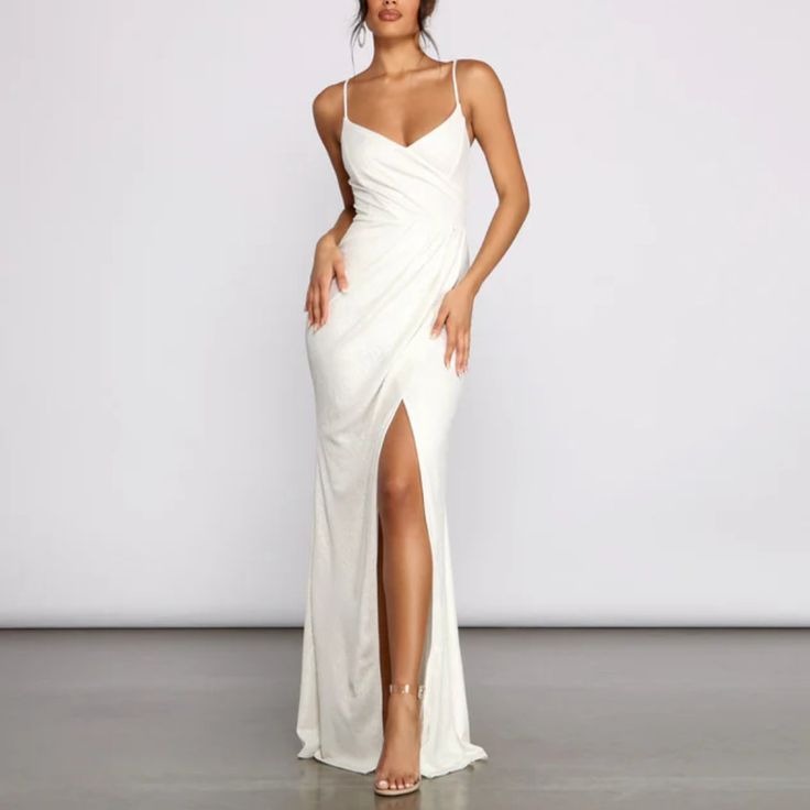 long white dress formal