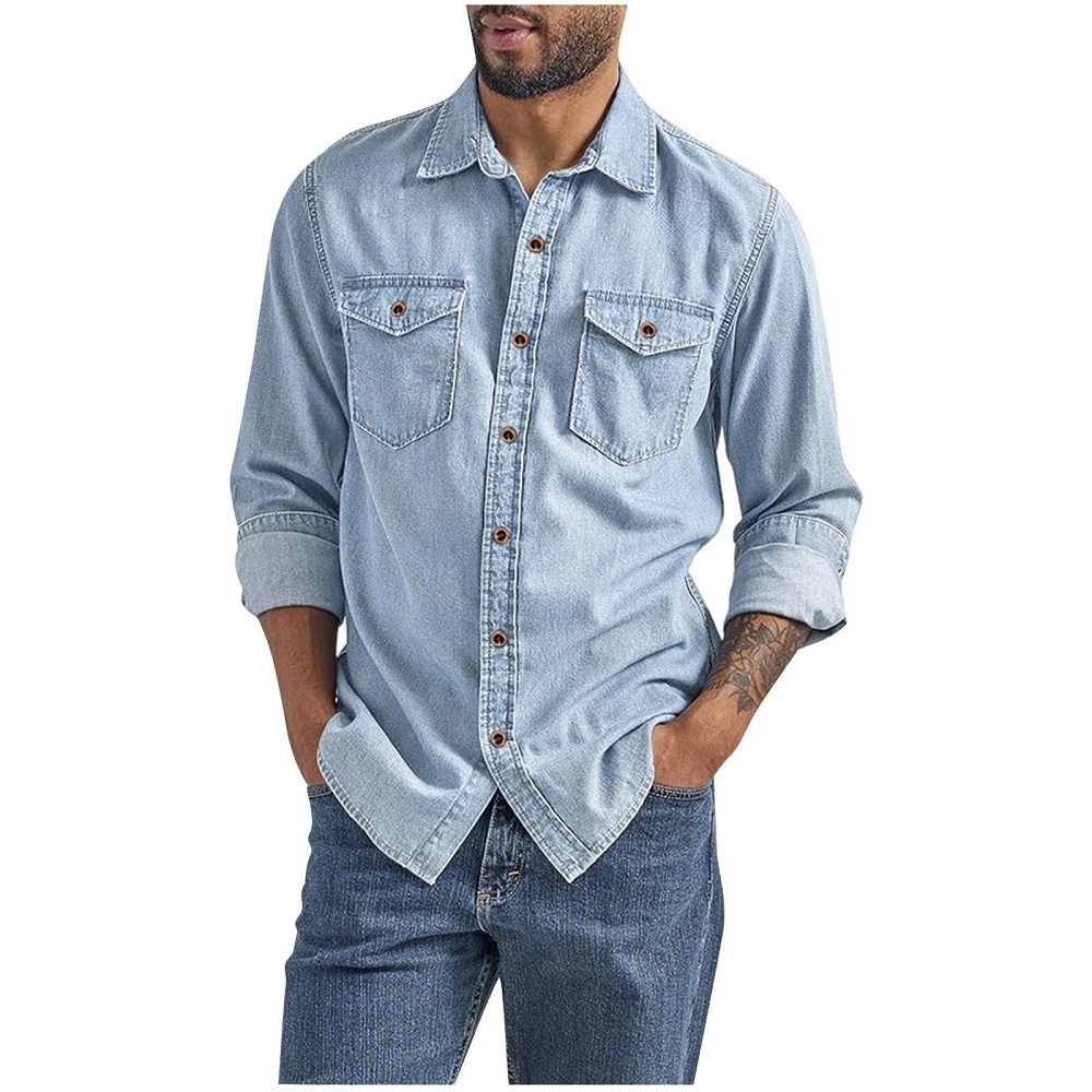 mens denim shirts