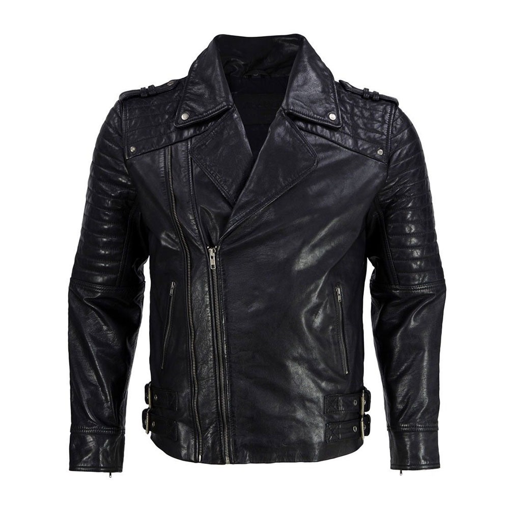 black leather jacket mens