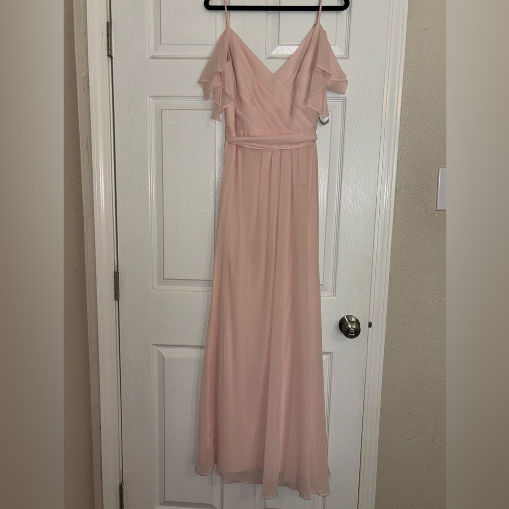 light pink evening gown