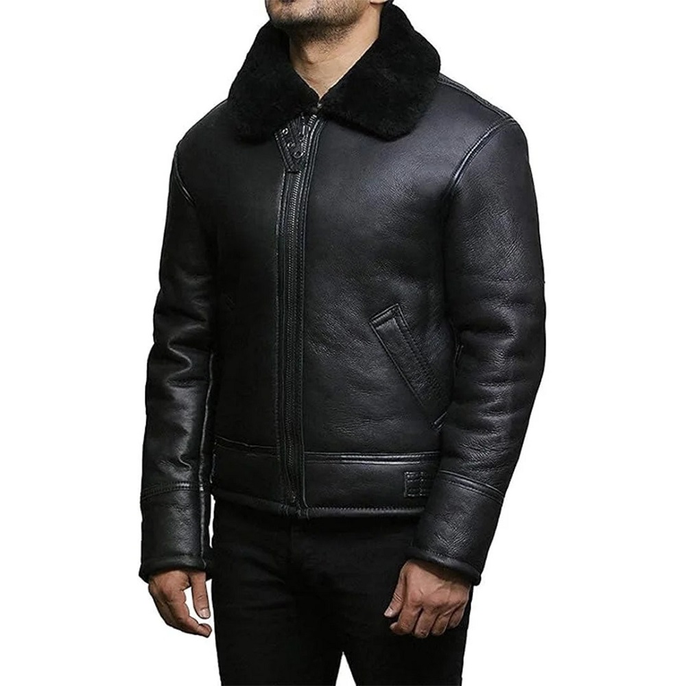 black leather jacket mens