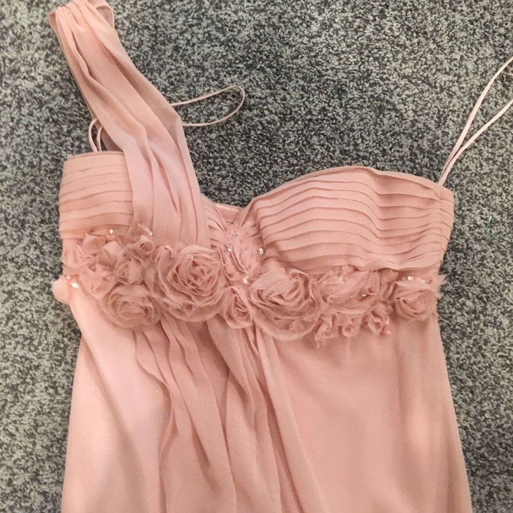 light pink evening gown